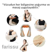 Boyun Masaj Aleti | Yoğurma Başlıklı – Isıtmalı – Elektrikli - 3