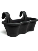 Omnipazar SO-TOM5 Tombik Askılı Balkon Saksı 10 Lt Antrasit 6 Adet thumbnail 2