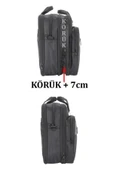 Case Club 2076 Büyük Körüklü 17,3 Inç Laptop Bölmeli El Omuz Çantası - 6