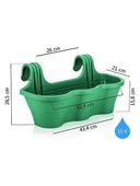 Omnipazar SO-TOM5 Tombik Askılı Balkon Saksı 10 Lt Antrasit 6 Adet thumbnail 3