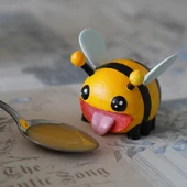 Byr Thicc Bee - Dekoratif Askı (Sadece Plastik Aparattır!!!) 3D - 1