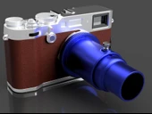 Byr Prime Focus ve Gutip Projeksiyonu için Değişken Teleskop Kamera Adaptörü, Fujifilm X Mount 1.25 "Teleskop (Sadece Plastik Aparattır!!!) 3D - 1