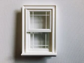 Byr Bebek evleri için Windows 1/12 Ölçeği (Sadece Plastik Aparattır!!!) 3D thumbnail 3