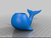 Byr Balina Pembesi - Tutucu / Bardak / Konteyner (Sadece Plastik Aparattır!!!) 3D - 2