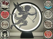 Byr Yüzük lambası için Sevgililer Günü panelleri (Sadece Plastik Aparattır!!!) 3D thumbnail 2