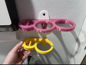 Byr Duvara monte saç düzleştirici + fön makinesi + banyo organizasyonu için hava fırça adaptörü (Sadece Plastik Aparattır!!!) 3D - 3