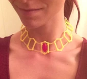 Byr Melisandre's Ruby Ceza, Kolye (Sadece Plastik Aparattır!!!) 3D - 2