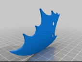 Byr Saç bandı yarasa stili (Sadece Plastik Aparattır!!!) 3D - 3