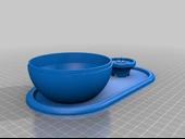 Byr Kardan Adam Mum Tutucu ve Şeker Kasesi (Sadece Plastik Aparattır!!!) 3D - 4