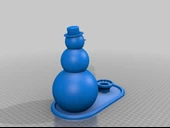 Byr Kardan Adam Mum Tutucu ve Şeker Kasesi (Sadece Plastik Aparattır!!!) 3D - 3