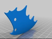 Byr Saç bandı yarasa stili (Sadece Plastik Aparattır!!!) 3D - 4