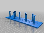 Byr Kolye/Kravat/Anahtarlık Rafı (Çift Ekstrüzyon) (Sadece Plastik Aparattır!!!) 3D thumbnail 3