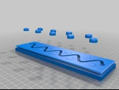 Byr Kolye/Kravat/Anahtarlık Rafı (Çift Ekstrüzyon) (Sadece Plastik Aparattır!!!) 3D thumbnail 4