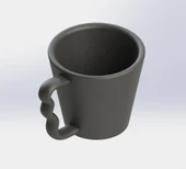 Byr Ergonomik kahve fincanı (Sadece Plastik Aparattır!!!) 3D - 1