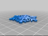 Byr Dondurulmuş kar tanesi kolye (Sadece Plastik Aparattır!!!) 3D - 3
