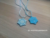 Byr Dondurulmuş kar tanesi kolye (Sadece Plastik Aparattır!!!) 3D - 1