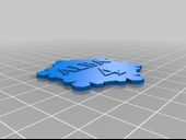 Byr Dondurulmuş kar tanesi kolye (Sadece Plastik Aparattır!!!) 3D - 4