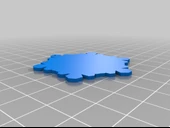 Byr Dondurulmuş kar tanesi kolye (Sadece Plastik Aparattır!!!) 3D - 2