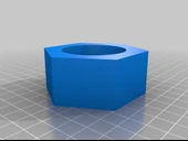 Byr Altıgen mum tutucu (Sadece Plastik Aparattır!!!) 3D - 4