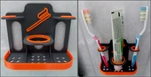 Byr Diş Fırçaları V1.0 için Duvar Desteği (Sadece Plastik Aparattır!!!) 3D thumbnail 1