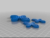 Byr Kelt düğümü çapraz ve küpeler (Sadece Plastik Aparattır!!!) 3D thumbnail 2