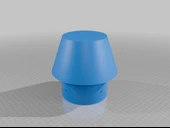 Byr Havalandırma kapağı 100mm (Sadece Plastik Aparattır!!!) 3D - 1