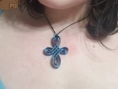 Byr Kelt düğümü çapraz ve küpeler (Sadece Plastik Aparattır!!!) 3D thumbnail 5