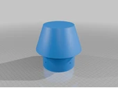 Byr Havalandırma kapağı 100mm (Sadece Plastik Aparattır!!!) 3D - 2