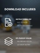 Byr Sting Prop kiti (destek yok, AMS yok, tutkal yok) (Sadece Plastik Aparattır!!!) 3D - 5