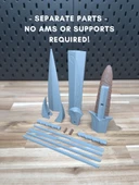 Byr Sting Prop kiti (destek yok, AMS yok, tutkal yok) (Sadece Plastik Aparattır!!!) 3D - 4