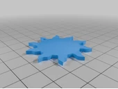 Byr Güneş ve Ay Küpe (Sadece Plastik Aparattır!!!) 3D - 4