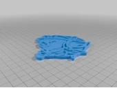 Byr Mavi maske kuşu (Sadece Plastik Aparattır!!!) 3D thumbnail 4