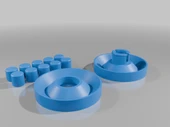 Byr Çalışan Universal 3D baskılı yatak (OpenScad'de Remix) (Sadece Plastik Aparattır!!!) 3D - 4