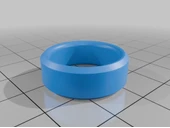 Byr Sırt 8mm eğimli yüzük (Sadece Plastik Aparattır!!!) 3D - 5