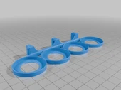 Byr Ikea Skadis için Universal (çoğunlukla) boya sahibi - Citadel (eski ve yeni), Vallejo boya şişesi (Sadece Plastik Aparattır!!!) 3D - 2