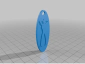 Byr Siluet kadın küpe anahtarlık (Sadece Plastik Aparattır!!!) 3D - 5