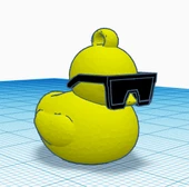 Byr Güneş gözlüğü ile lastik ördek (Sadece Plastik Aparattır!!!) 3D - 1