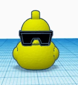 Byr Güneş gözlüğü ile lastik ördek (Sadece Plastik Aparattır!!!) 3D - 3
