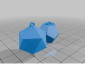 Byr Icosahedron ve Dodecahedron Polyhedral Küpe (Sadece Plastik Aparattır!!!) 3D - 2