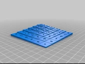 Byr 6 x 6 Braille optimize edilmiş çarpma tablosu (Sadece Plastik Aparattır!!!) 3D - 2