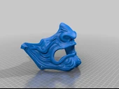 Byr Samuray Maske Model 2 - Ayrılmış Dişler (Sadece Plastik Aparattır!!!) 3D - 4