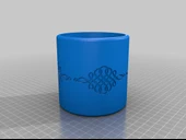 Byr Dekoratif kakma 100mm 100mm veya 3_93 inç ile yuvarlak kap (Sadece Plastik Aparattır!!!) 3D - 3