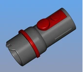 Byr Dyson Adaptörü (DC19 ila V11) (Sadece Plastik Aparattır!!!) 3D - 2