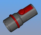 Byr Dyson Adaptörü (DC19 ila V11) (Sadece Plastik Aparattır!!!) 3D - 1