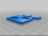 Byr Küpe Modeli Dikdörtgenler Birleştirilebilir Kolye AROS (Sadece Plastik Aparattır!!!) 3D thumbnail 2