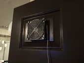 Byr 120mm Medya Kapısı Fan Havalandırma Güzellik Yüzük. (Sadece Plastik Aparattır!!!) 3D thumbnail 4