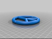 Byr Barış Kolye (Özelleştirilebilir) (Sadece Plastik Aparattır!!!) 3D - 2