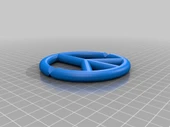Byr Barış Kolye (Özelleştirilebilir) (Sadece Plastik Aparattır!!!) 3D - 1