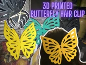 Byr Kelebek Saç Tokası | Lastik Bantla Güçlendirilmiş (Sadece Plastik Aparattır!!!) 3D - 2