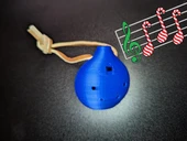 Byr Kolay baskı 6 delikli kolye ocarina süslemesi (Sadece Plastik Aparattır!!!) 3D - 2